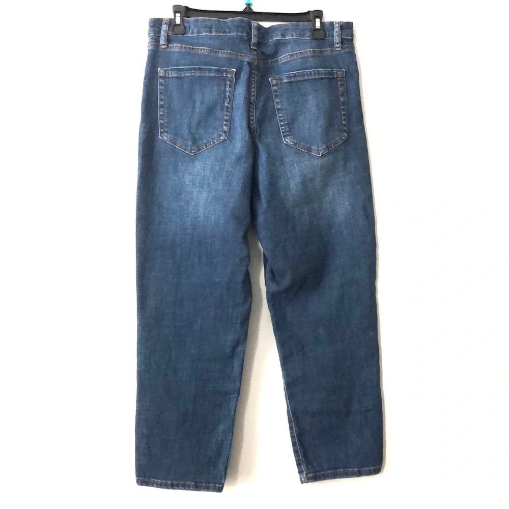 Ella Moss Blue High Waist Straight Jeans size 14 - Picture 6 of 10